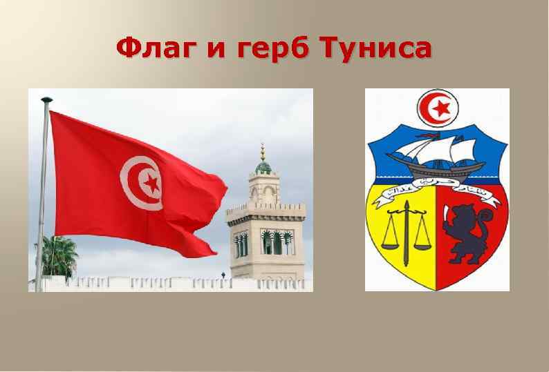 Флаг и герб Туниса лргг 