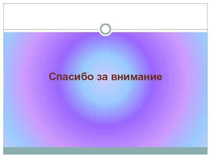 Спасибо за внимание 