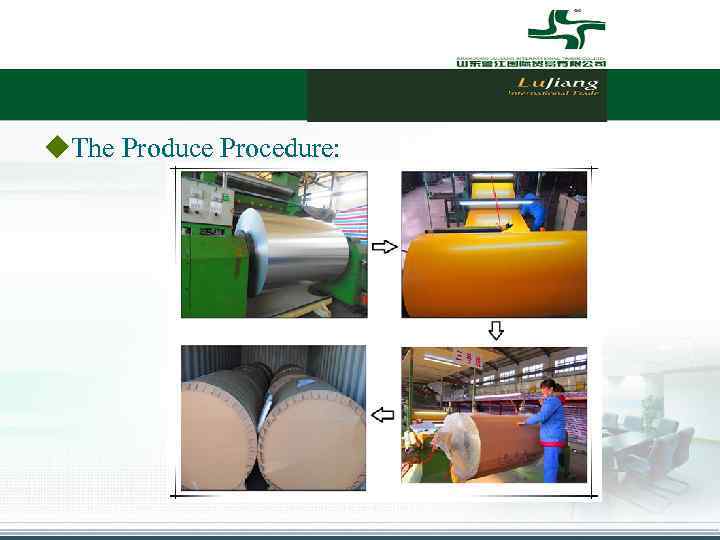 u. The Produce Procedure: 