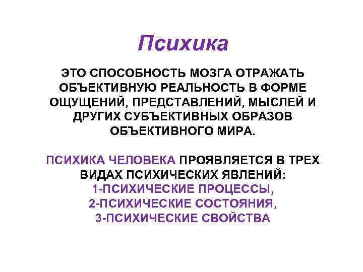 Объективное отражение действительности