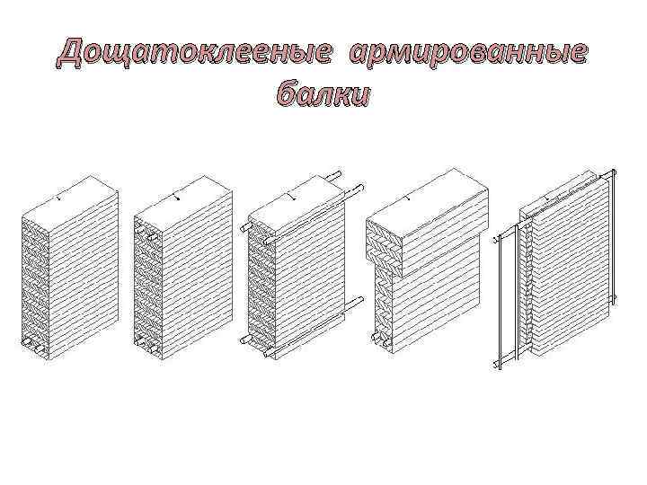 Дощатоклееные армированные балки 