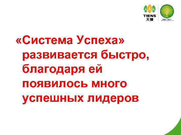  «Система Успеха» развивается быстро, благодаря ей появилось много успешных лидеров 