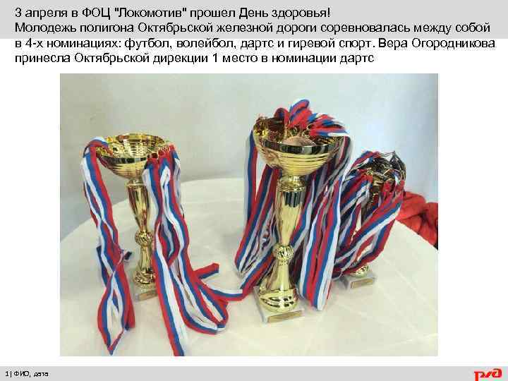 3 апреля в ФОЦ "Локомотив" прошел День здоровья! Молодежь полигона Октябрьской железной дороги соревновалась