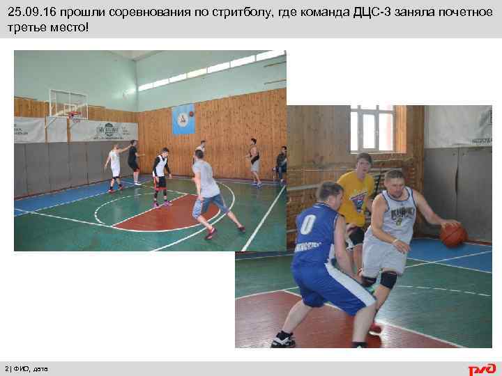 25. 09. 16 прошли соревнования по стритболу, где команда ДЦС-3 заняла почетное третье место!
