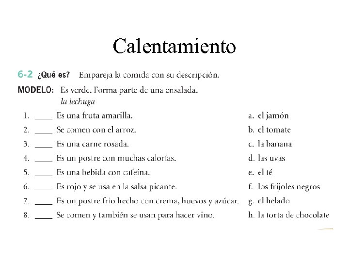 Calentamiento • 