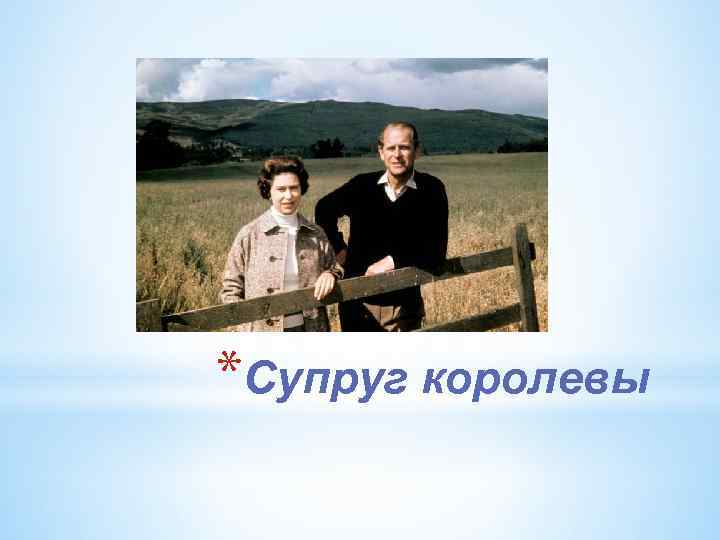 *Супруг королевы 