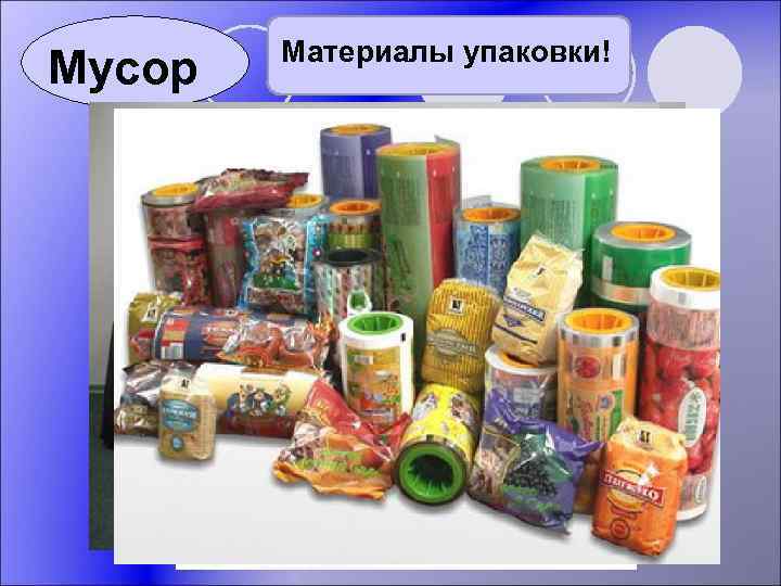 Мусор Материалы упаковки! 