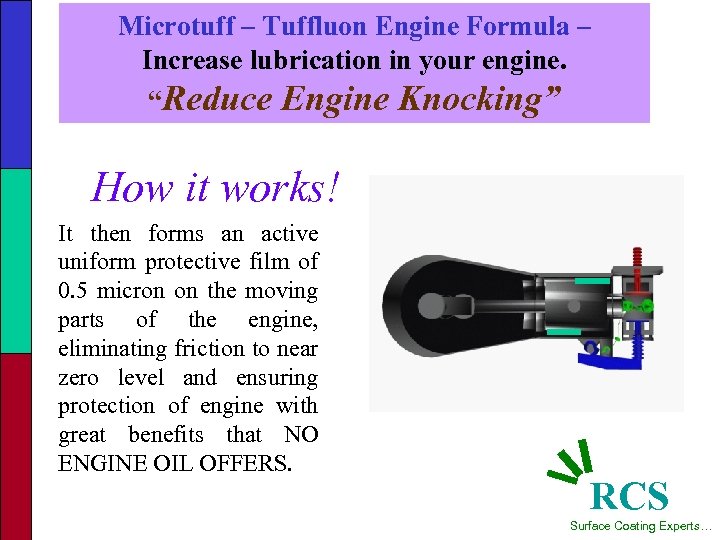 Microtuff – Tuffluon Engine Formula – Increase lubrication in your engine. “Reduce Engine Knocking”