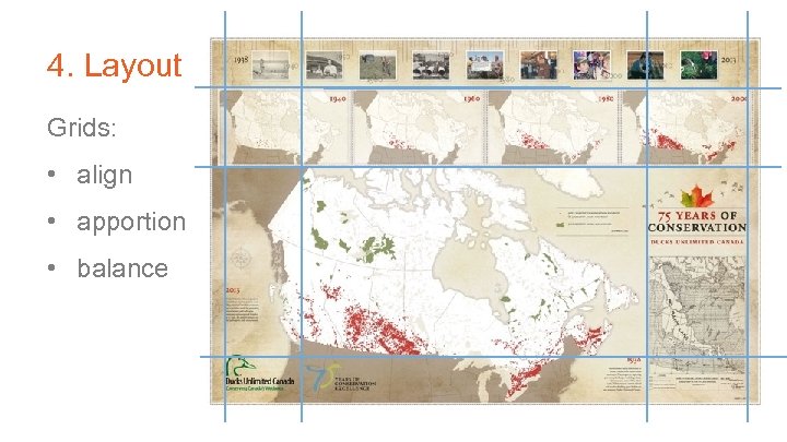 4. Layout Grids: • align • apportion • balance 