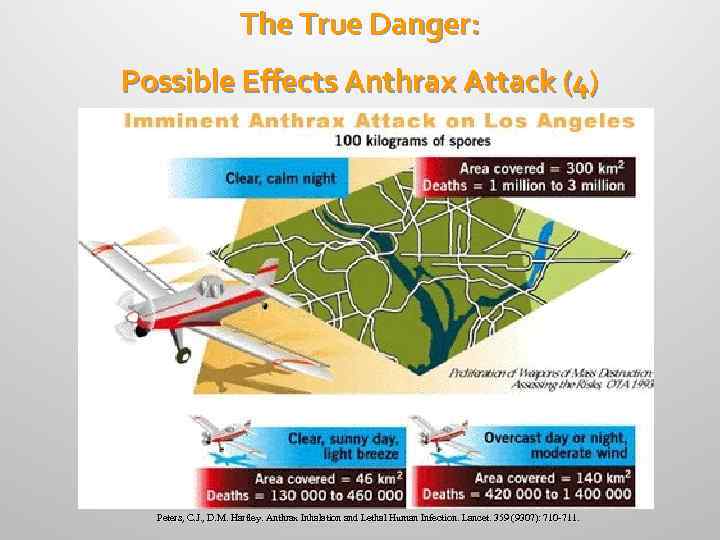 The True Danger: Possible Effects Anthrax Attack (4) Peters, C. J. , D. M.