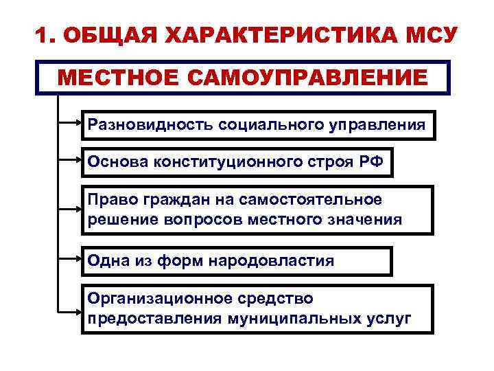 Конституционный строй местного самоуправления