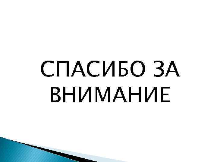 СПАСИБО ЗА ВНИМАНИЕ 