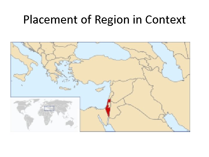 Placement of Region in Context 