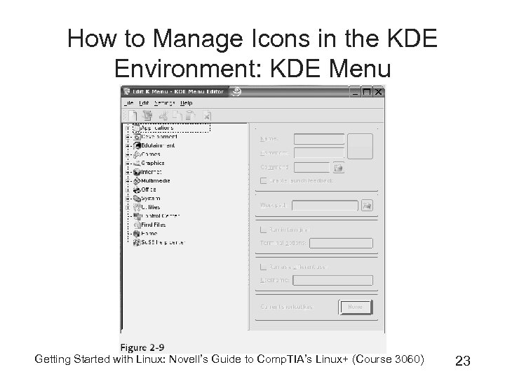 How to Manage Icons in the KDE Environment: KDE Menu Getting Started with Linux: