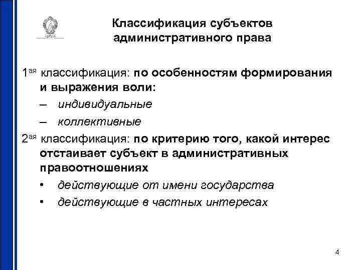 Субъекты административного процесса презентация