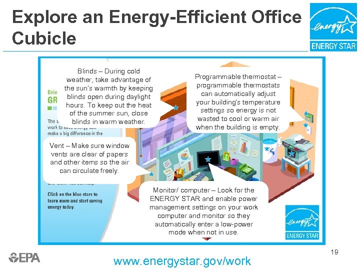 Explore an Energy-Efficient Office Cubicle Blinds – During cold weather, take advantage of the