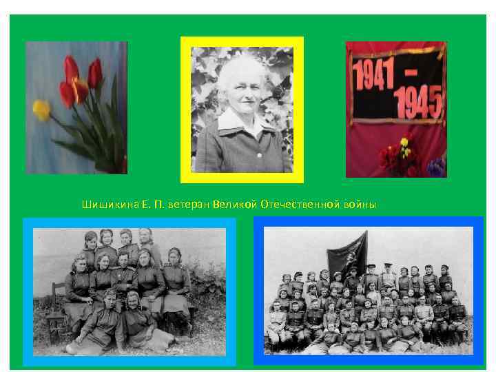 Шишикина Е. П. ветеран Великой Отечественной войны 