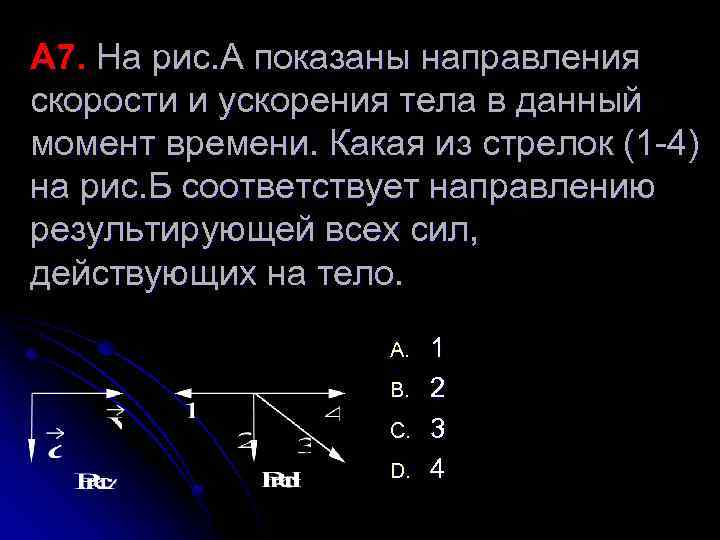 Направление скорости совпадает с направлением. Направление скорости и ускорения. Направление скорости тела. Направление силы и ускорения. На рис а показана направления скорости и ускорения.