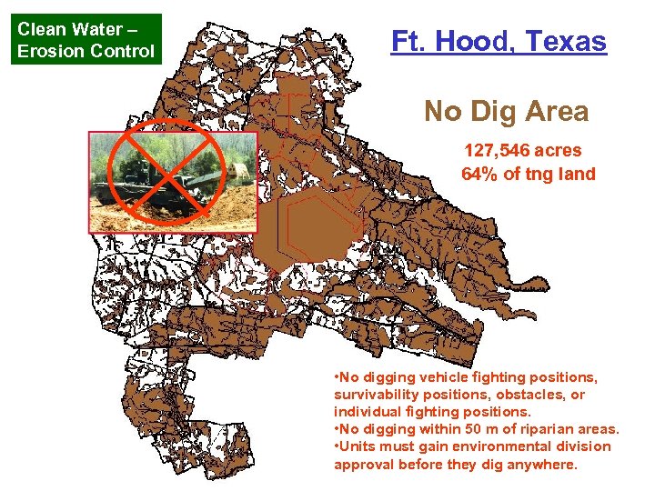 Clean Water – Erosion Control Ft. Hood, Texas No Dig Area 127, 546 acres