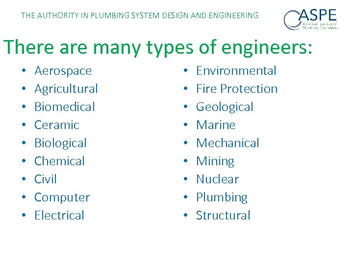 The Authority In Plumbing System Design And Engineering