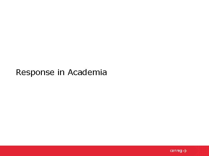 Response in Academia 