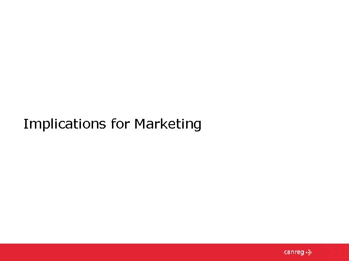 Implications for Marketing 