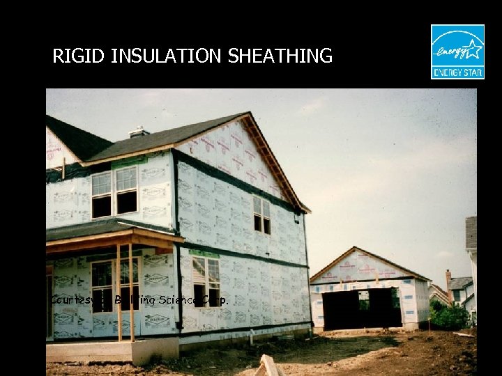 RIGID INSULATION SHEATHING Courtesy of Building Science Corp. 