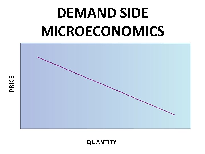 PRICE DEMAND SIDE MICROECONOMICS QUANTITY 