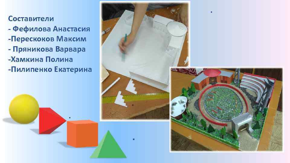 . Составители - Фефилова Анастасия -Перескоков Максим - Пряникова Варвара -Хамкина Полина -Пилипенко Екатерина