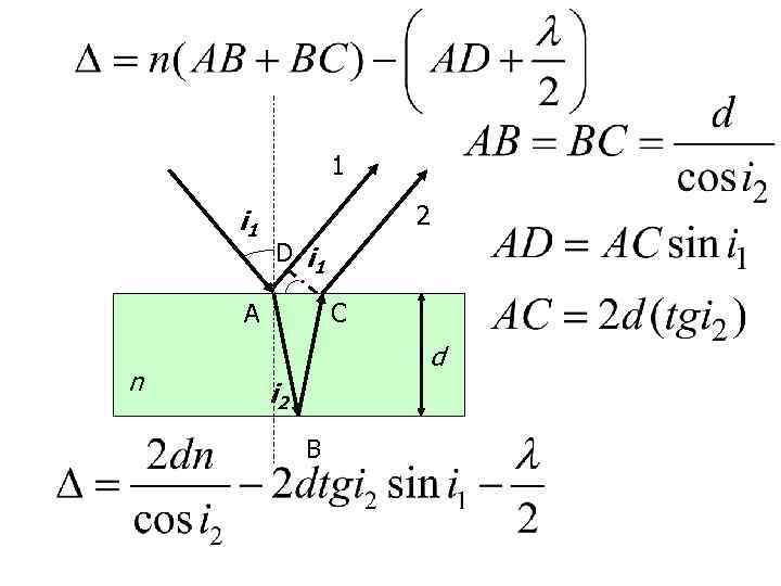 1 i 1 2 D i 1 А n С d i 2 В