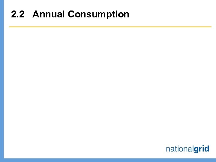 2. 2 Annual Consumption 