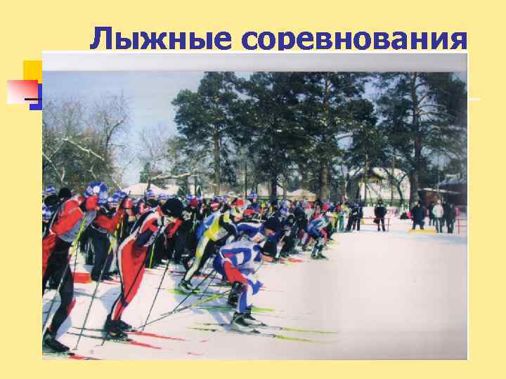 Лыжные соревнования 