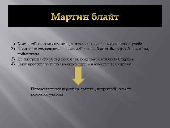 1) Хотел пойти по стопам отца, что сказывалось на его отличной учебе 2) Постоянно