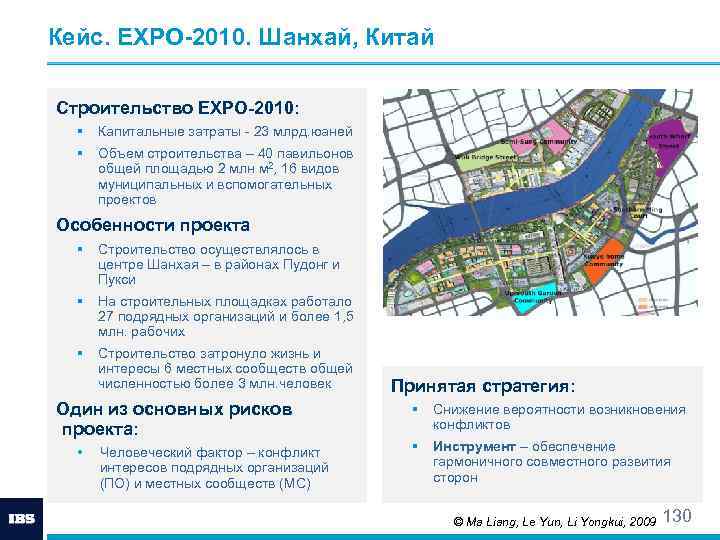 Кейс. EXPO-2010. Шанхай, Китай Строительство EXPO-2010: § Капитальные затраты - 23 млрд. юаней §