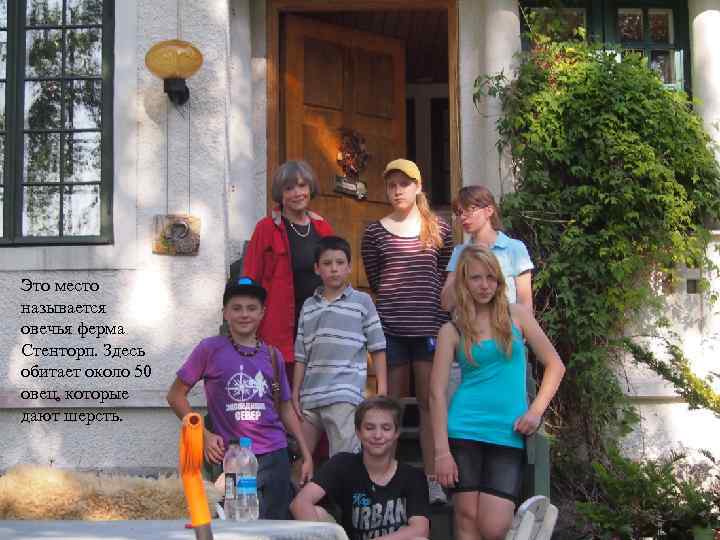 Это место называется овечья ферма Стенторп. Здесь обитает около 50 овец, которые дают шерсть.