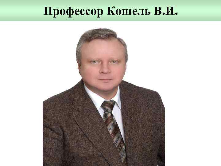 Профессор Кошель В. И. 
