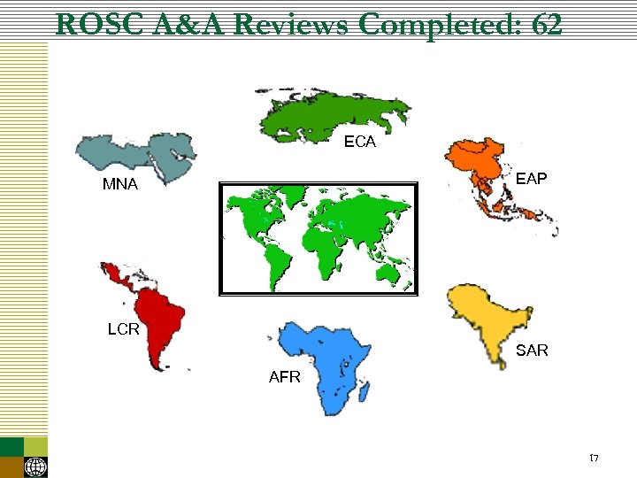 ROSC A&A Reviews Completed: 62 ECA EAP MNA LCR SAR AFR 17 