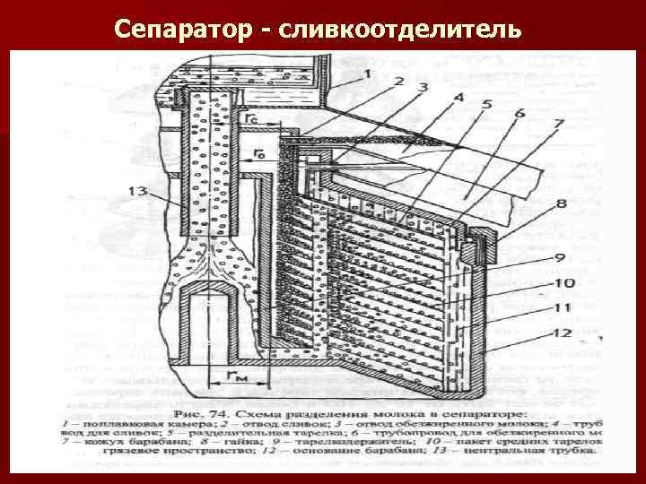 Сепаратор - сливкоотделитель 