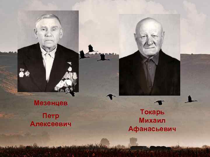 Мезенцев Петр Алексеевич Токарь Михаил Афанасьевич 