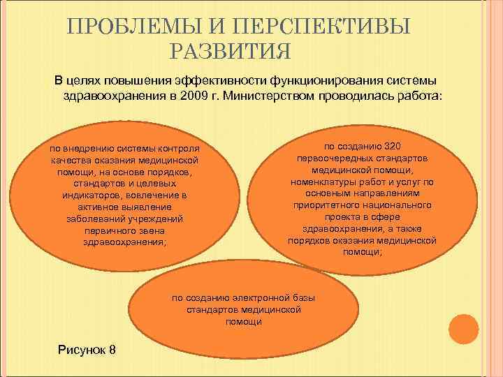 ПРОБЛЕМЫ И ПЕРСПЕКТИВЫ РАЗВИТИЯ В целях повышения эффективности функционирования системы здравоохранения в 2009 г.
