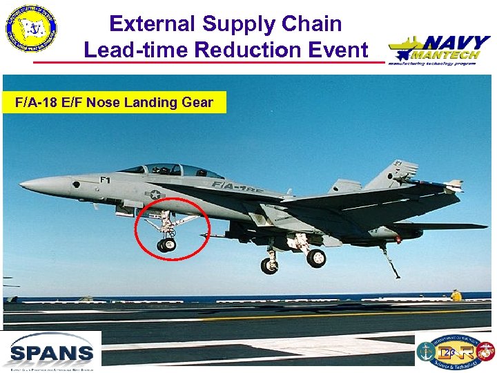 External Supply Chain Lead-time Reduction Event F/A-18 E/F Nose Landing Gear 23 