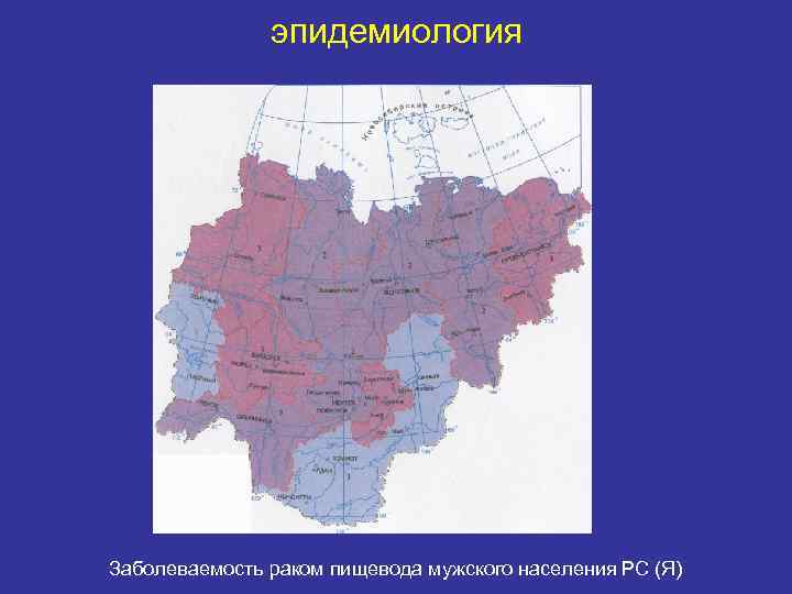 эпидемиология Заболеваемость раком пищевода мужского населения РС (Я) 