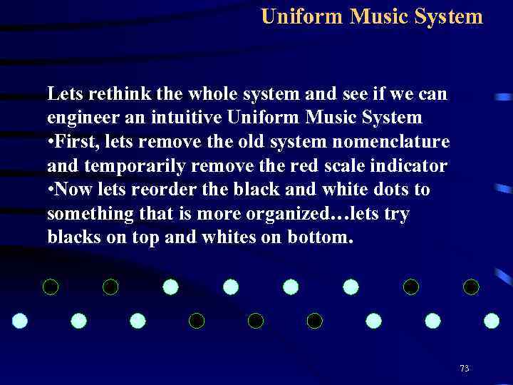 Uniform Music System Lets rethink the whole system and see if we can engineer