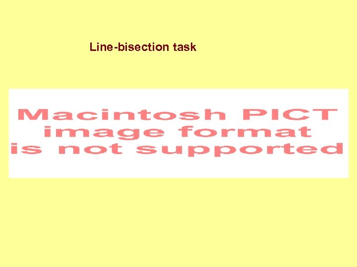 Line-bisection task 