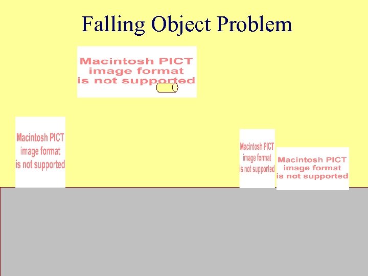 Falling Object Problem 