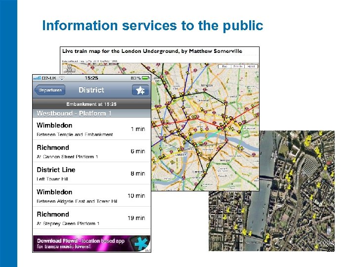 Information services to the public 22 