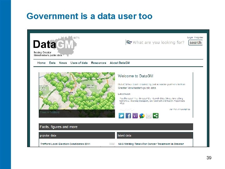 Government is a data user too 39 