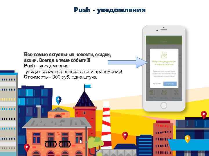 Push - уведомления Все самые актуальные новости, скидки, акции. Всегда в теме событий! Push
