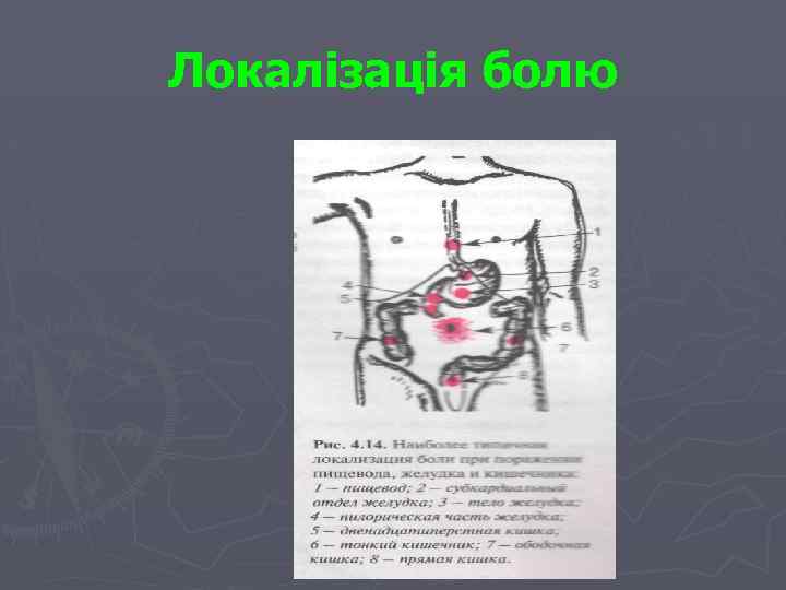 Локалізація болю 