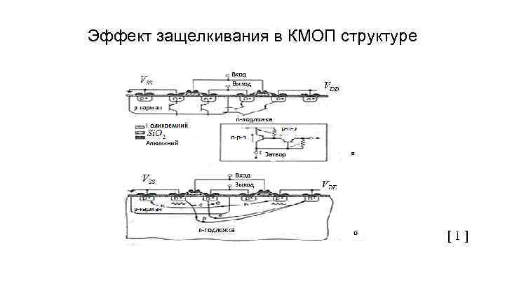 Эффект защелкивания в КМОП структуре [ 1 ] 